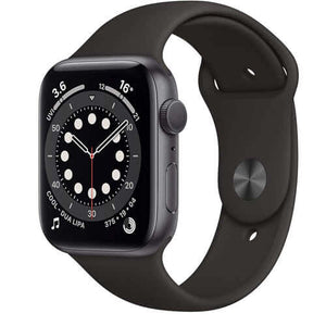 Compare Apple Watch Series 6 GPS, 40mm  Space Grey Aluminium Case with Black Sport Band at KSA Price