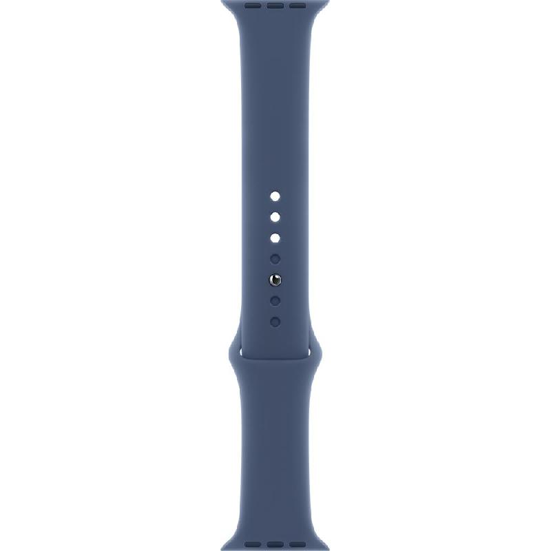 Compare Apple Sport Band Wrist Strap, for Apple Watch Series 10 42Watch Series 9 41Watch SE 40, Fluoroelastomer, SmallMedium Band Size, Denim at KSA Price