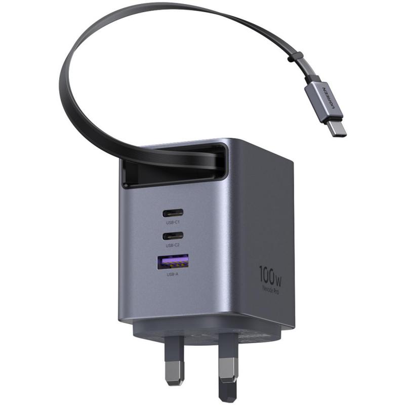 UGREEN Extend 100W GaN Fast Charger with Retractable…