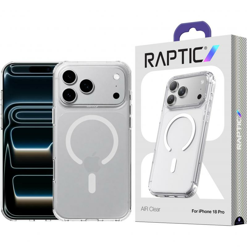 Compare Raptic AirClear Back Cover Mobile Case with MagSafe, for iPhone 18 ProiPhone 17 Pro, Clear at KSA Price