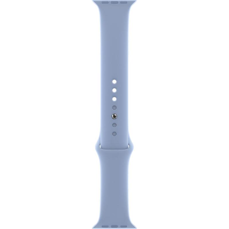 Compare Apple Sport Band Wrist Strap, for Apple Watch Series 7 45Watch Series 6 44Watch Series 5 44Watch SE 44, Fluoroelastomer, Regular Band Size, Blue Fog at KSA Price