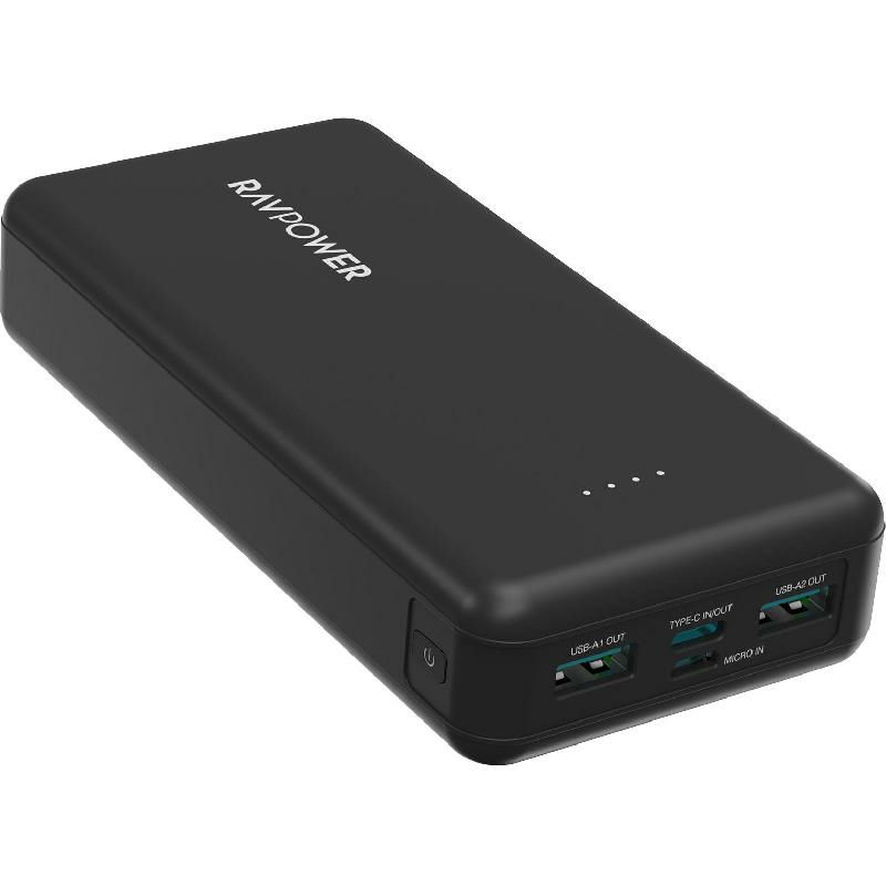 Compare RAVPower PD Pioneer 15W 4Port Power Bank, Fast Battery Charging, 20000 mAh, 4 USB, Black at KSA Price