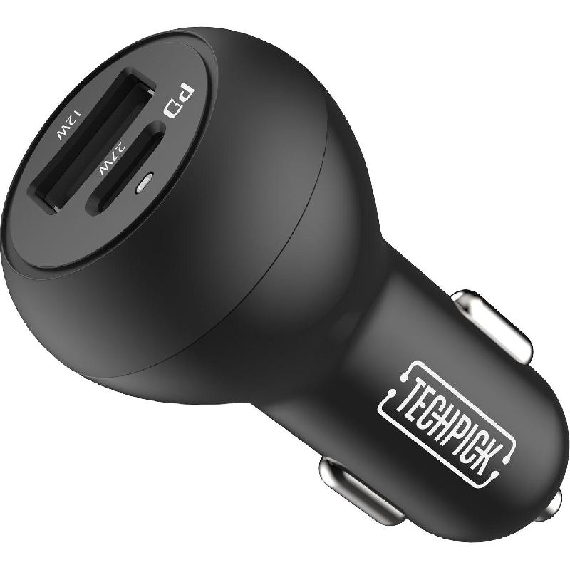 Techpick Car Charger, USB PD (Power Delivery),…