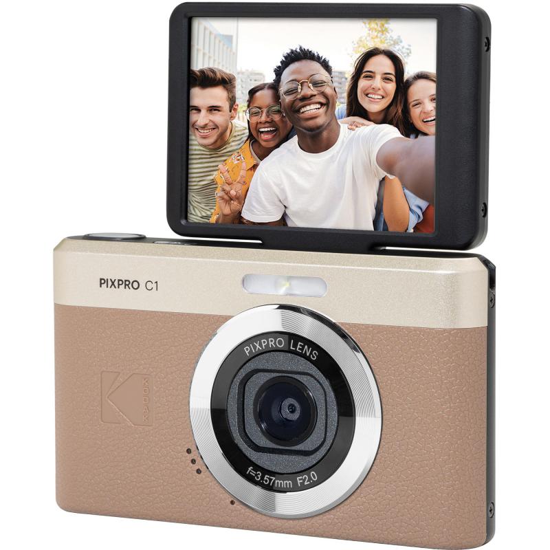 Compare Kodak PIXPRO C1 Point and Shoot Camera, 13 MP, Brown at KSA Price