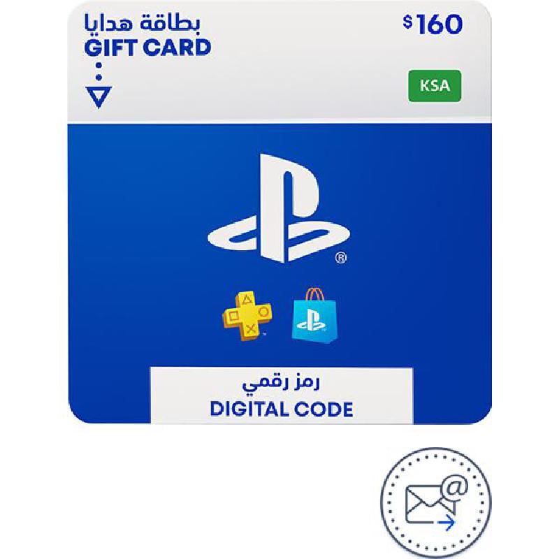 Compare Sony Gift Card 160 PlayStation Store Payment and Recharge Card Delivery by eMail, Digital Code KSA at KSA Price