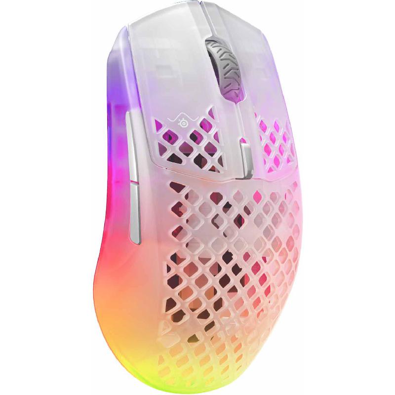 SteelSeries Aerox 3 Ghost Gaming Mouse, Bluetooth/Wireless…