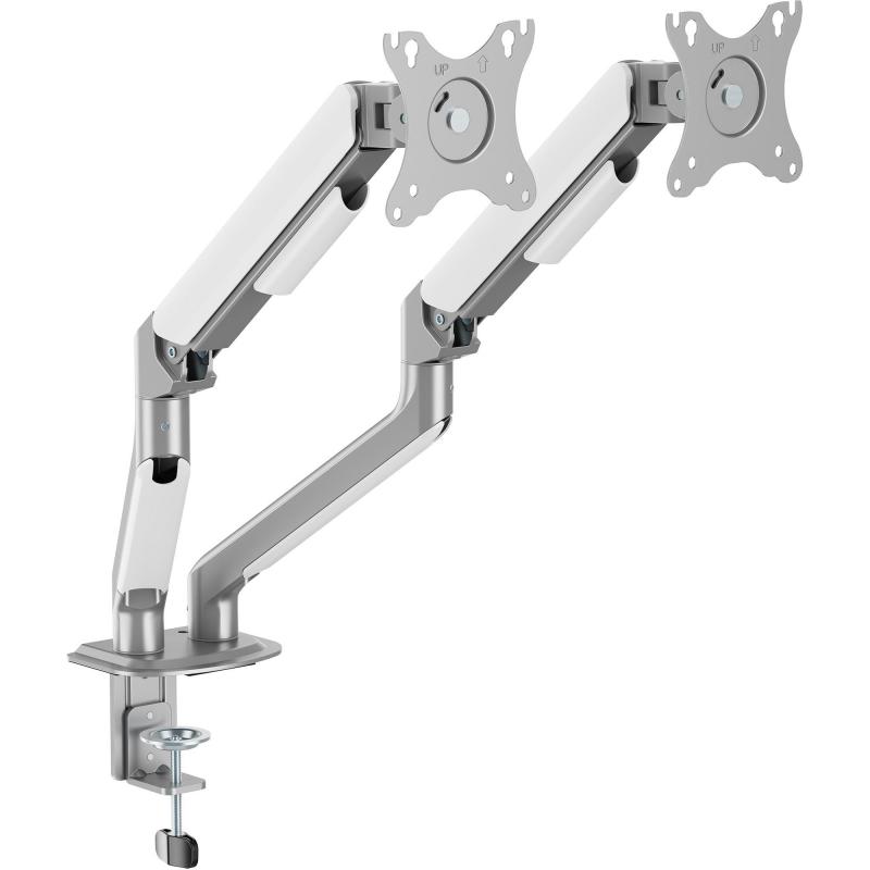 Compare Royal Falcon LDT109C024E Counterbalance Mechanical Spring Dual Monitor Arm for 1732, VESA Plate, Desktop Accessory, Universal, White at KSA Price