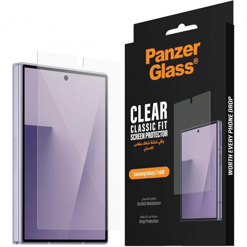 Compare PanzerGlass Classic Fit Smartphone Screen Protector, for Samsung Galaxy Z Fold8, Tempered Glass at KSA Price