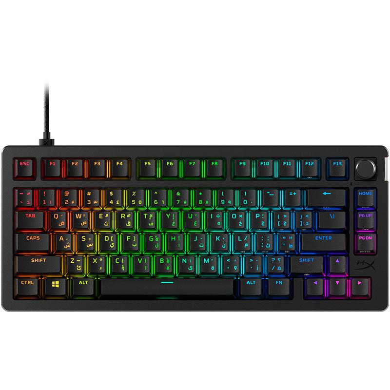 Compare HyperX Alloy Rise 75% Mechanical Switches Gaming Keyboard, Wired, for LaptopDesktop ComputerGaming Desktop ComputerCPU Windows OS, Black at KSA Price