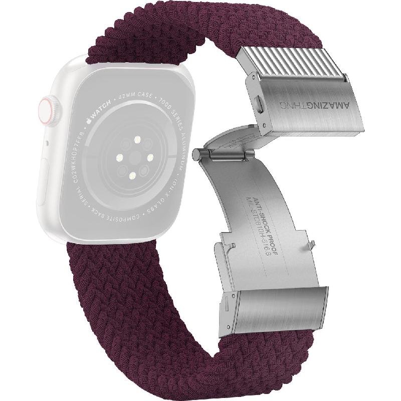 Compare Amazing Thing Titan Weave Wrist Strap, for Apple Watch Series 9 45Watch Series 8 45Watch Series 7 45Watch Ultra 2, Braided Sport Band with Titan Link, 304 Stainless Steel at KSA Price