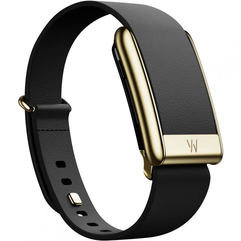 Compare Whoop 5.0 LeatherLuxe Tapered Wrist Strap, for WHOOP OnePeak, Genuine Italian Leather, Large Band Size, BlackGold at KSA Price