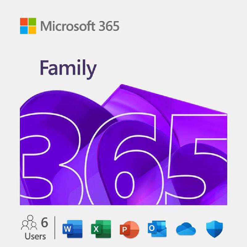 Compare Microsoft 365: Family, ArabicEnglish, 6 Users, EVoucher at KSA Price
