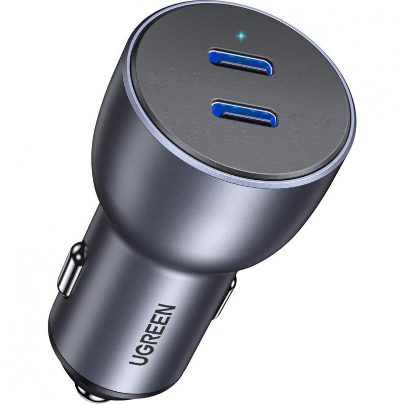 Compare UGREEN CD213 USB PD Power Delivery, 60 Watts, Dual USBC, Grey at KSA Price