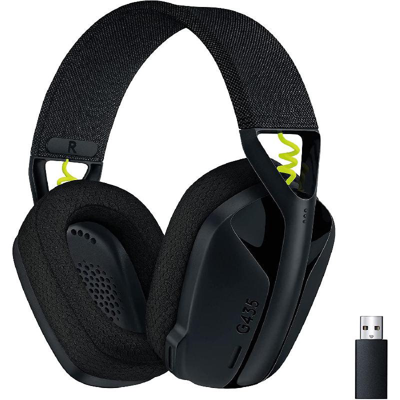 Logitech G435 LIGHTSPEED Gaming Headset, Wireless,…