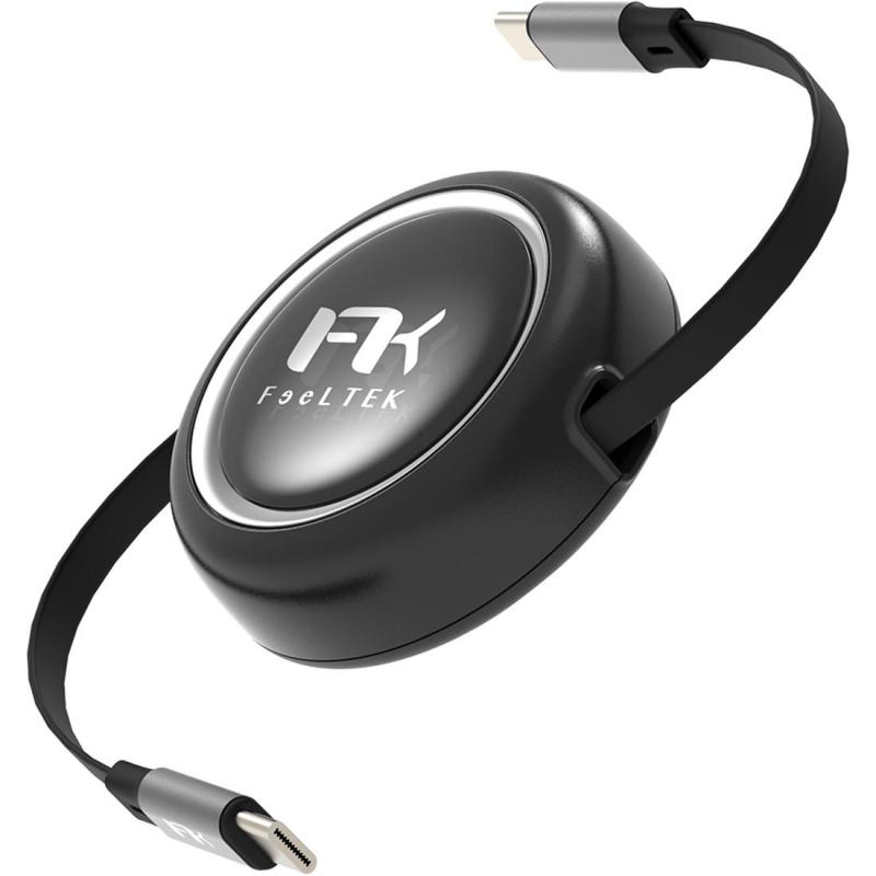 Compare FeelTek YoYo Retractable USBC to USBC Sync & Charge Cable, 1.00 m  3.28 ft , Black at KSA Price