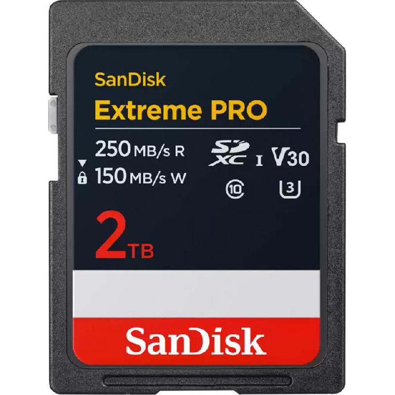 SanDisk Extreme PRO SDXC Card, 2 TB, Read…