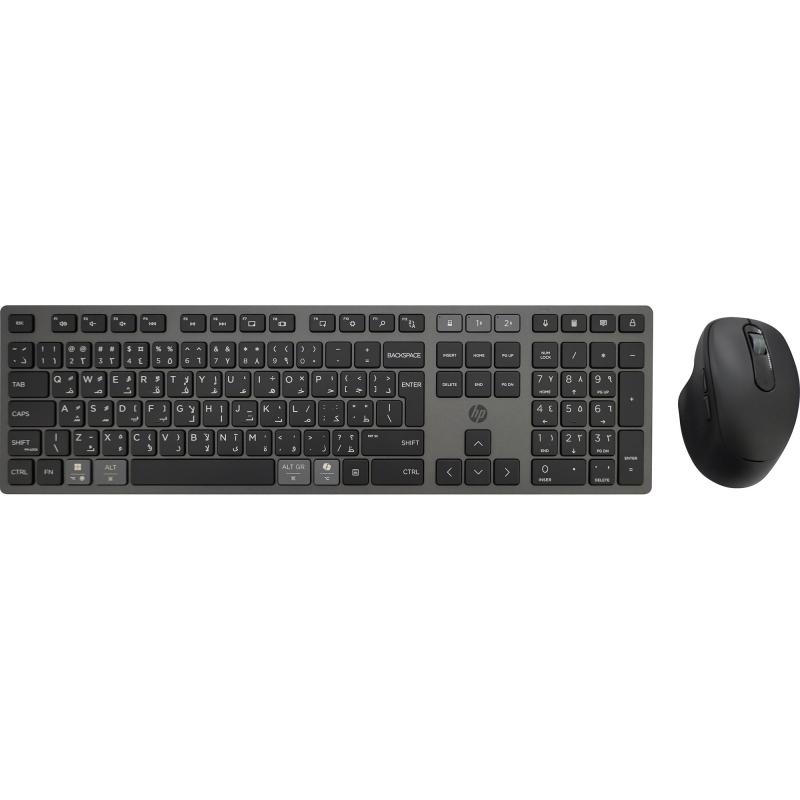 Compare HP 720 Desktop Keyboard and Mouse, BluetoothWireless 2.4 GHz, for Devices with WindowsmacOSChromeOS, Black at KSA Price