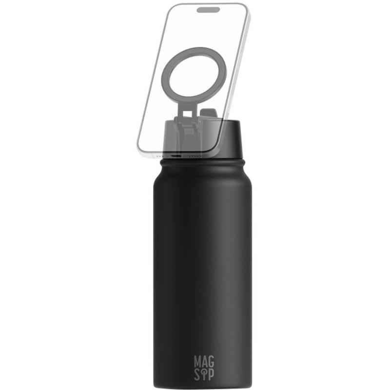 Compare HYPHEN Risync MagSip Insulated Water Bottle MagSafe Grip & Stand, Universal, for Smartphone with MagSafe, Matte Black at KSA Price