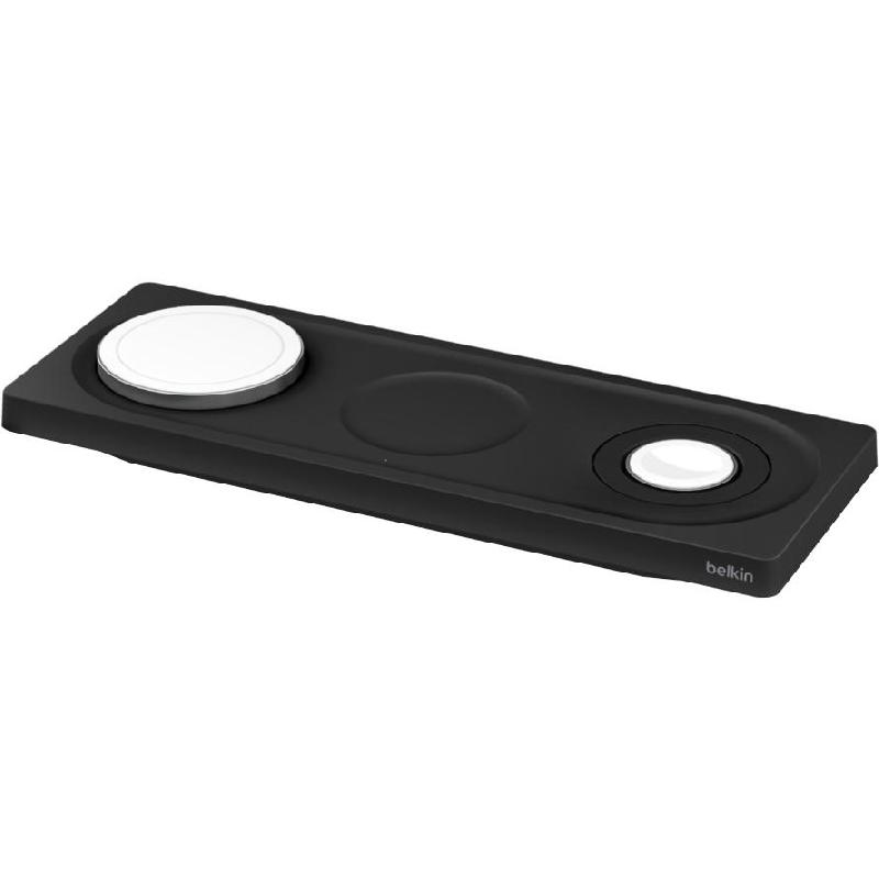Compare Belkin BoostCharge Pro 3in1 Wireless Charging Pad with MagSafe, QiPMA, Black at KSA Price