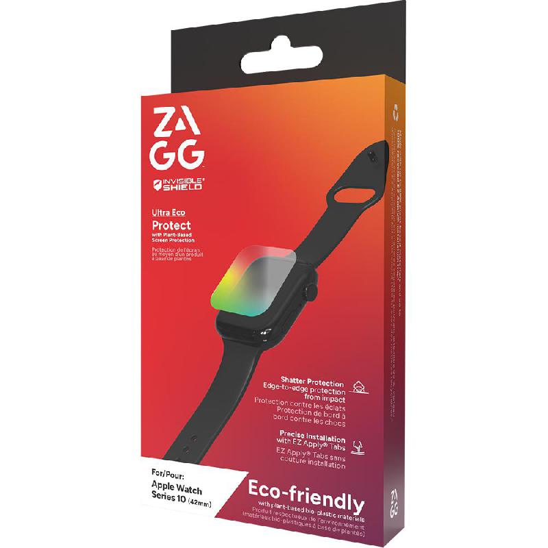 Compare Zagg Ultra Eco Smartwatch Screen Protector, for Apple Watch Series 11 42Watch Series 10 42, Smooth Surface, High Gloss Finish at KSA Price