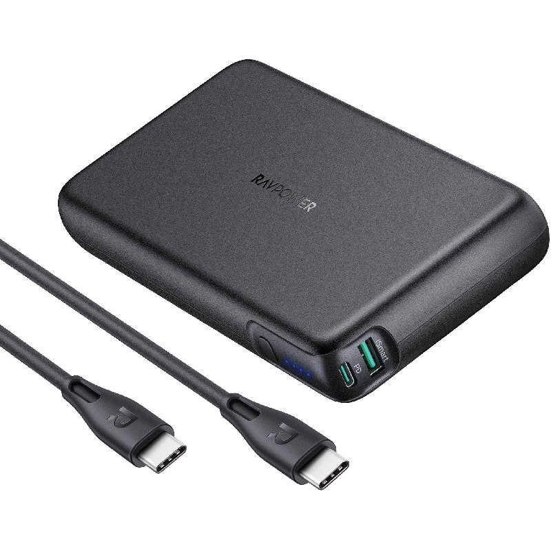 RAVPower PD Pioneer 100W 2-Port Power Bank, PD…