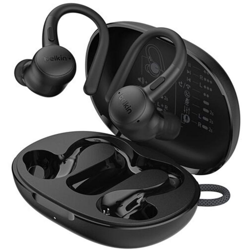 Belkin SoundForm ActiveFit Earbuds, Bluetooth, Built-in…