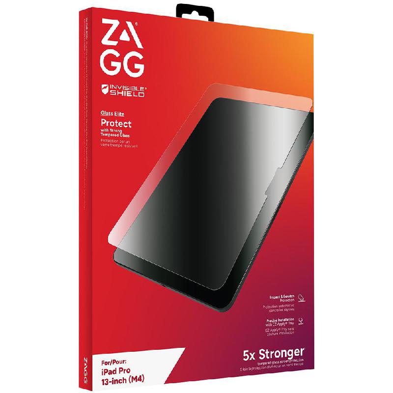 Compare Zagg Invisible Shield Glass Elite iPad Screen Protector, Smooth, Silky Feel Design, for iPad Pro 13 M4  2024 at KSA Price