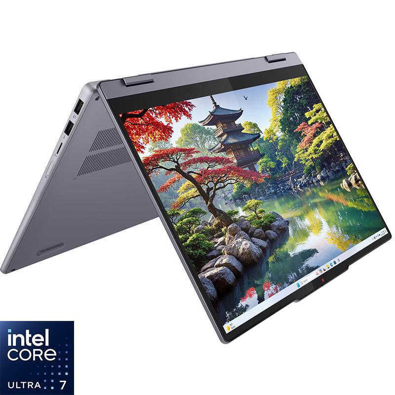 Compare Lenovo IdeaPad 5 2in1 Laptop  Convertible, AI, 14, Intel Core Ultra 7, 16 GB RAM, 512 GB PCIe NVMe M.2 SSD, Windows 11 Home, Intel Graphics, Foldable at KSA Price