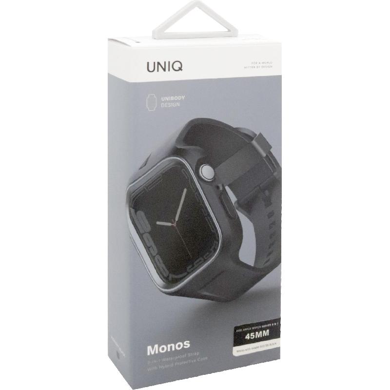 Compare Uniq Monos Smartwatch Fit Case with Band, for Apple Watch Series 8 41Watch Series 7 41Watch SE 40 2nd Gen, Black at KSA Price