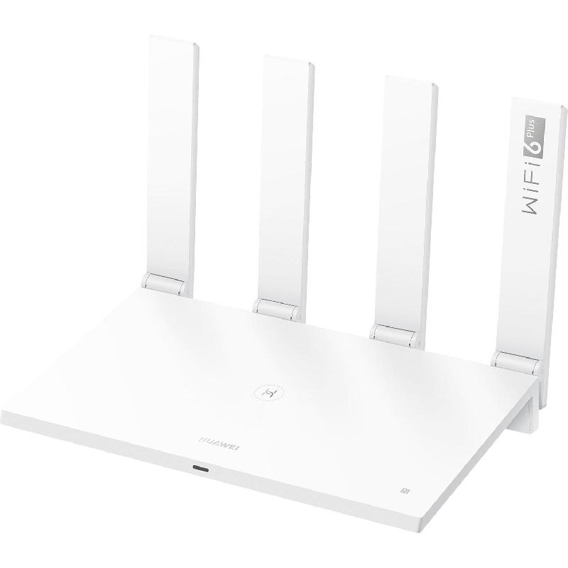 Compare HUAWEI WiFi AX3 Wireless Router, 5 GHz: up to 2402 Mbps2.4 GHz: up to 574 Mbps, up to 128 Devices, Dual Band 2.4 GHz5 GHz, WiFi 6 802.11ax, 4 Port LANWAN Auto Adapter, at KSA Price