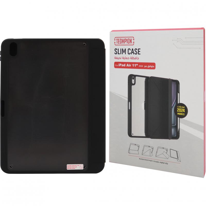 Compare Techpick Flip Cover Tablet Case, for iPad Air 11 M4iPad Air 11 M3iPad Air 11 M2, Black at KSA Price