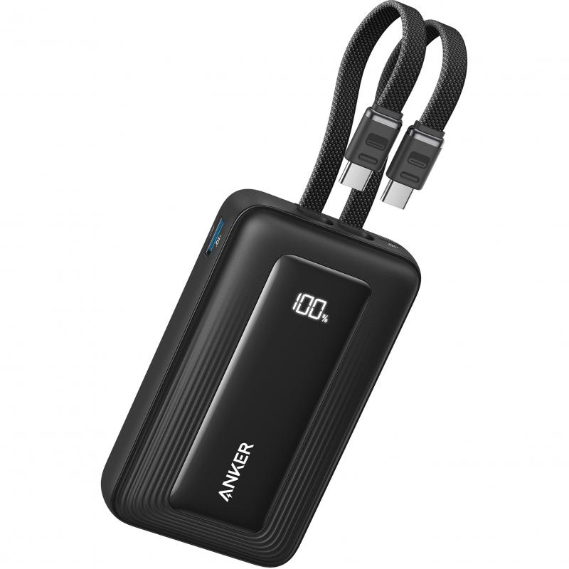 Compare Anker Zolo 20000 mAh, 45W Powerbank with Two Builtin USBC Cables, PD Fast Charging, 20000 mAh, Dual USB 1X USB1X USBC, Black at KSA Price