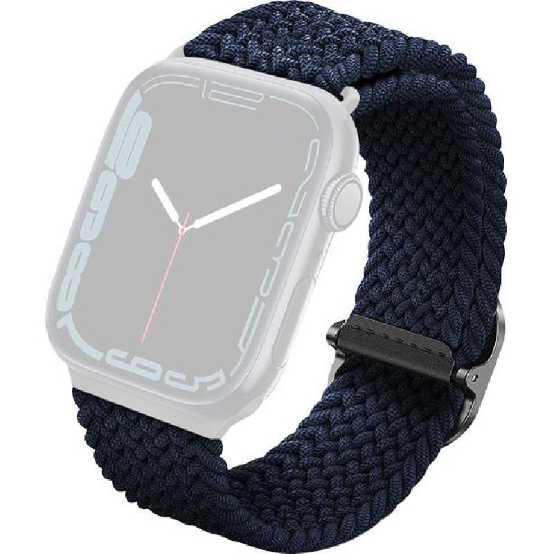 Compare Uniq Aspen Wrist Strap, for Watch Ultra 3Watch Ultra 2Watch Series 11 46Watch Series 10 46, Braided Band, with 316 Stainless Steel Buckle, Oxford Blue at KSA Price