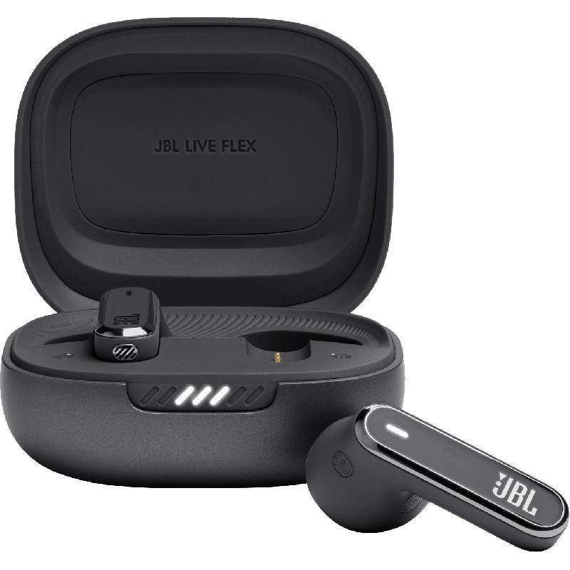 Compare JBL Live Flex Earbuds, Active Noise Cancelling, Bluetooth, USB Charging, Builtin Microphone, Black at KSA Price