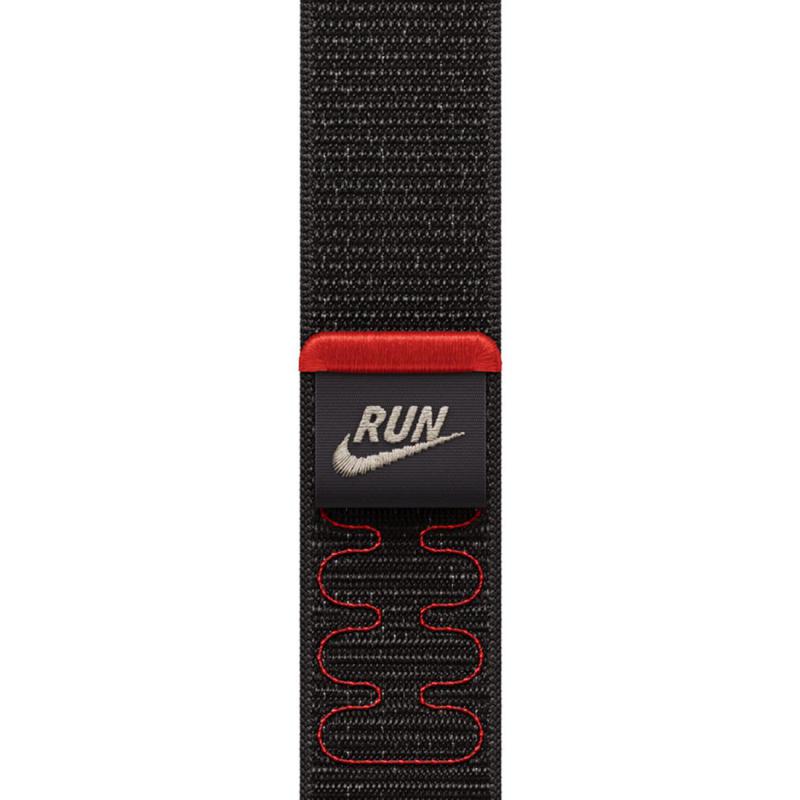 Compare Apple Nike Sport Loop Wrist Strap, for Apple Watch Series 11 42Watch Series 10 42, Nylon Weave, Reflective Yarn, Midnight Black at KSA Price