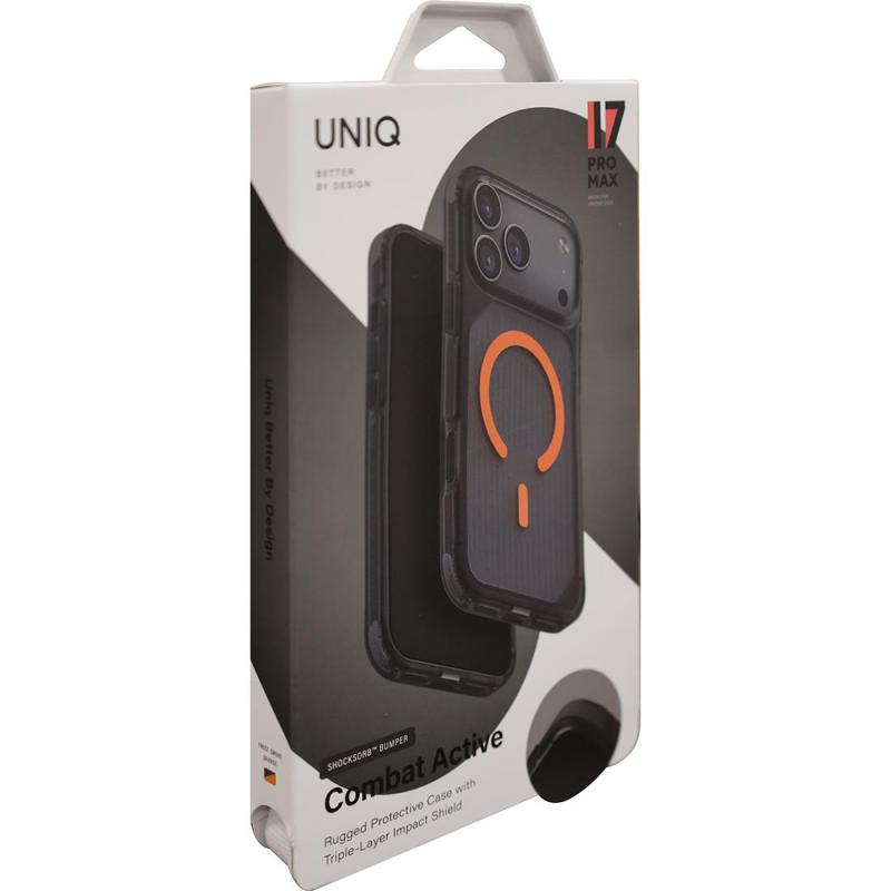 Compare Uniq Combat Active Back Cover Mobile Case with MagSafe, for iPhone 17 Pro Max, Frost SmokeOrange at KSA Price
