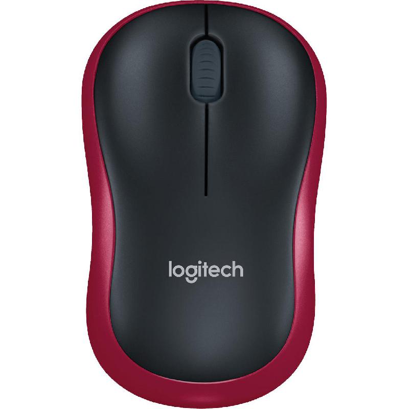 Compare Logitech M185 Mouse, Optical 1000 dpi, Wireless 2.4 GHz RF, Red at KSA Price