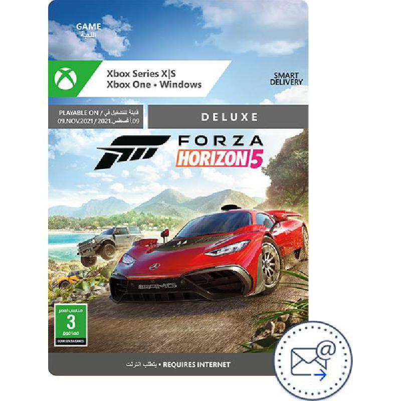Compare Digital Code, Forza Horizon 5  Deluxe Edition, Xbox Series XXbox Series SXbox OneWindows 10 Games, Racing, ESD Delivery by Email at KSA Price
