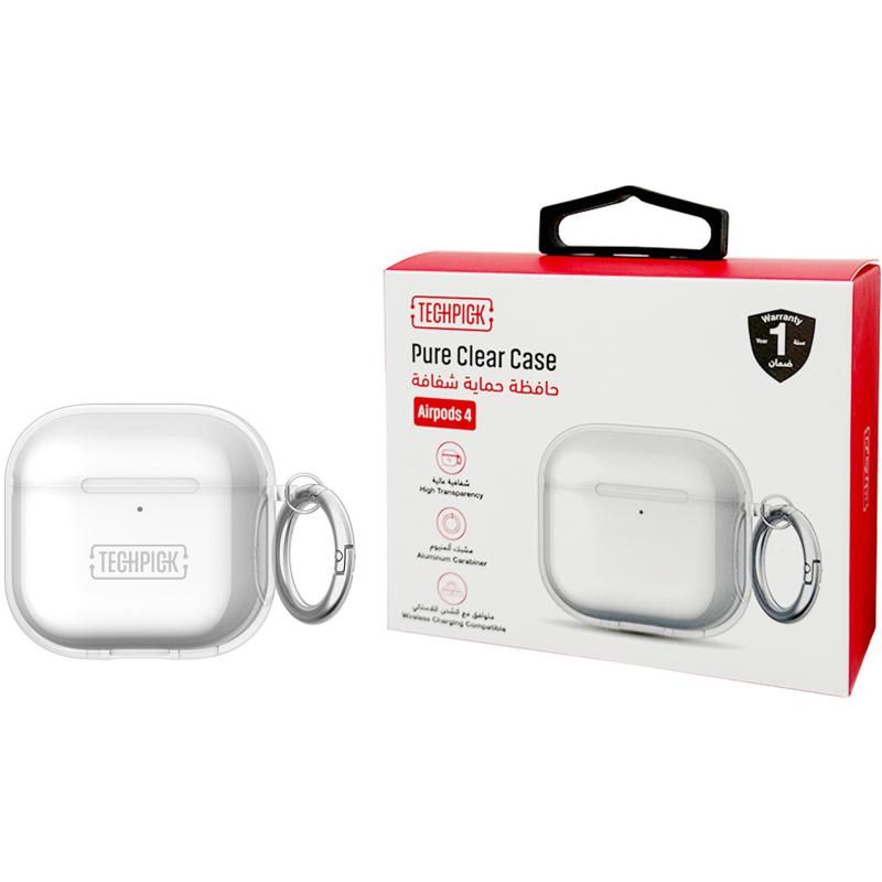 Compare Techpick Pure Clear Earbuds Case, for Apple AirPods 4, Clear at KSA Price