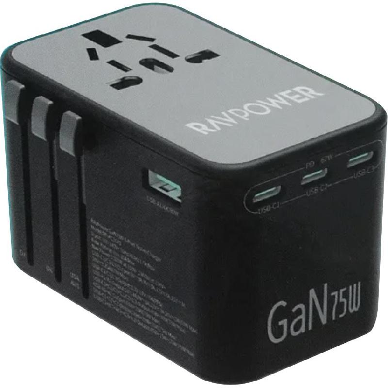 RAVPower RP-PC1043 75W 4-Port GaN Travel Charger…