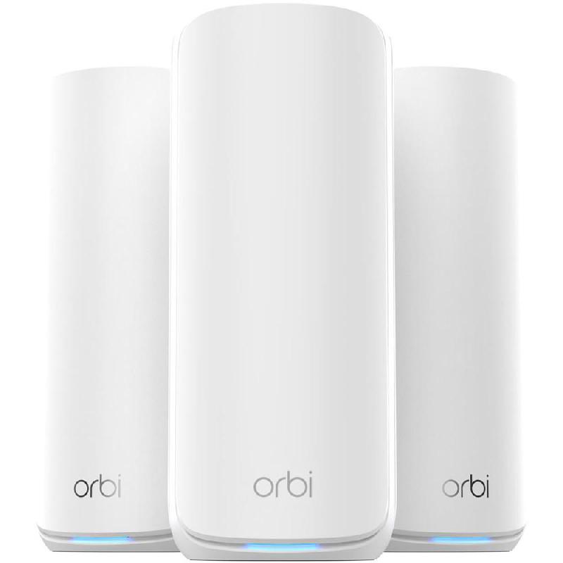 Compare Netgear Orbi 870 3Pack Whole Home Mesh WiFi, up to 21 Gbps, up to 150 Devices, TriBand 2.4 GHz5 GHz6 GHz, WiFi 7 802.11abgnacaxbe, White at KSA Price