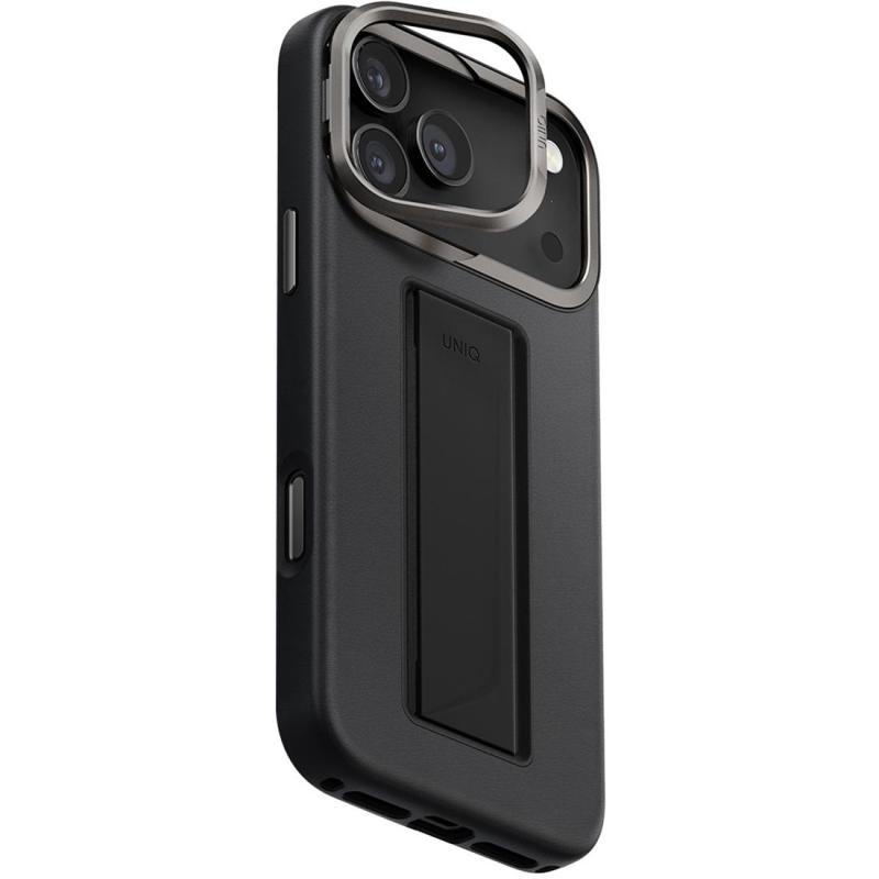 Compare Uniq Heldro Pro Back Cover Mobile Case with MagSafe, for iPhone 17 Pro Max, Dallas Black at KSA Price