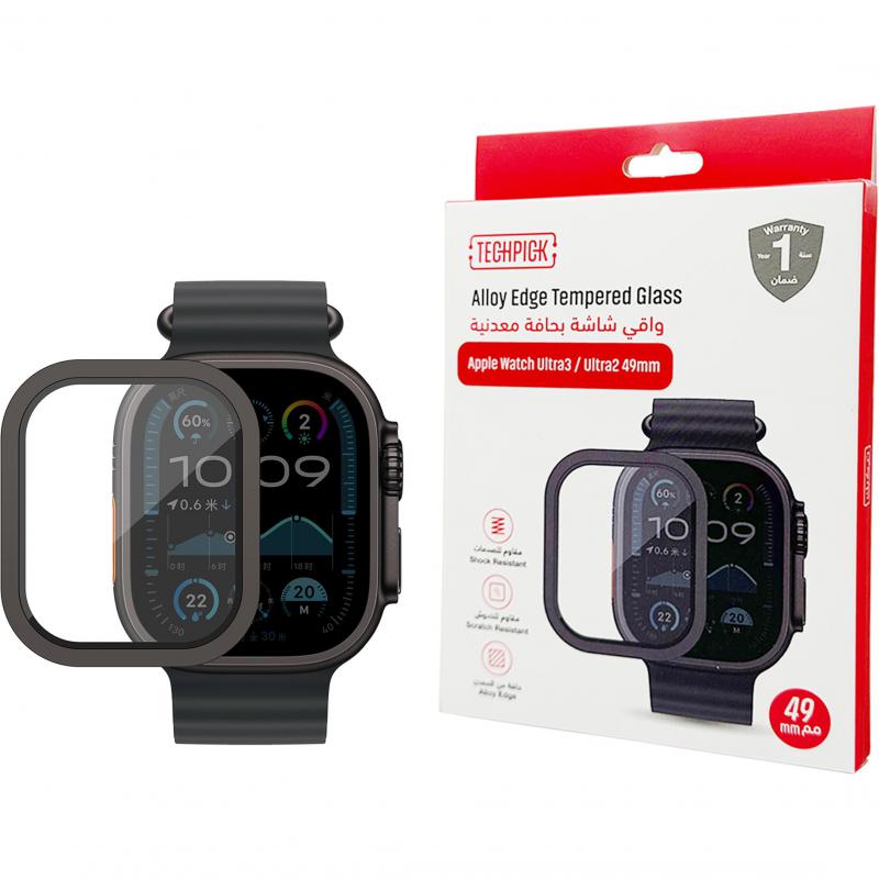 Techpick Alloy Edge Smartwatch Screen Protector, for…