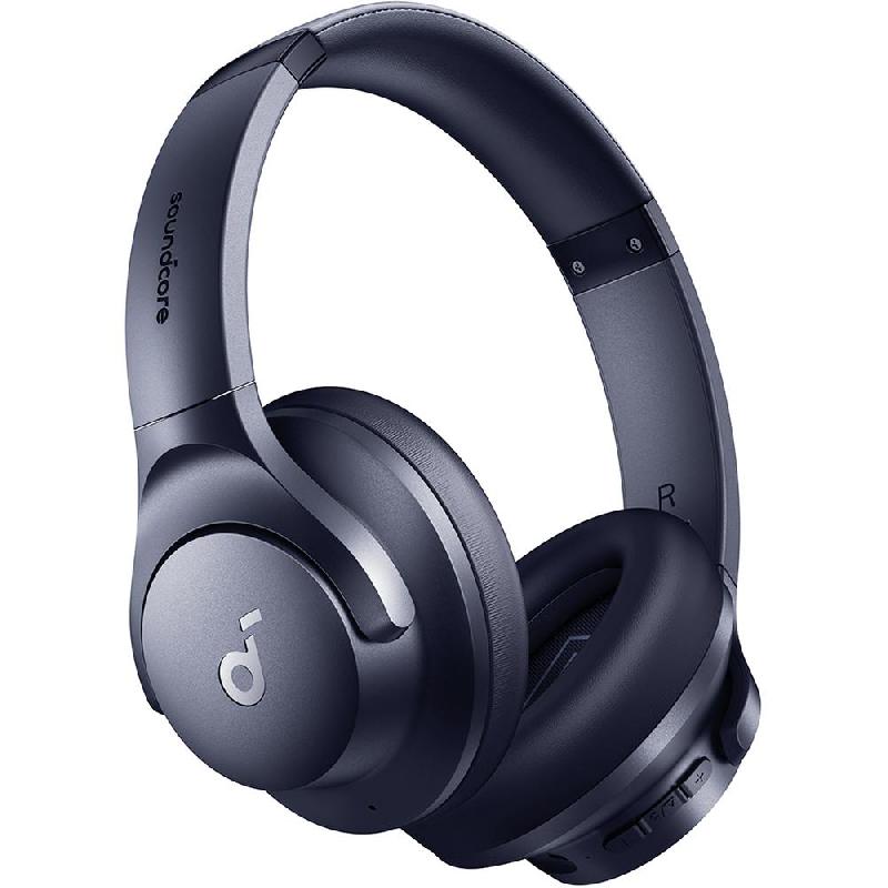 Compare Anker Soundcore Q20i OverEar Headphones, Hybrid Active Noise Cancelling, Bluetooth, USB Charging, Builtin Microphone, Blue at KSA Price