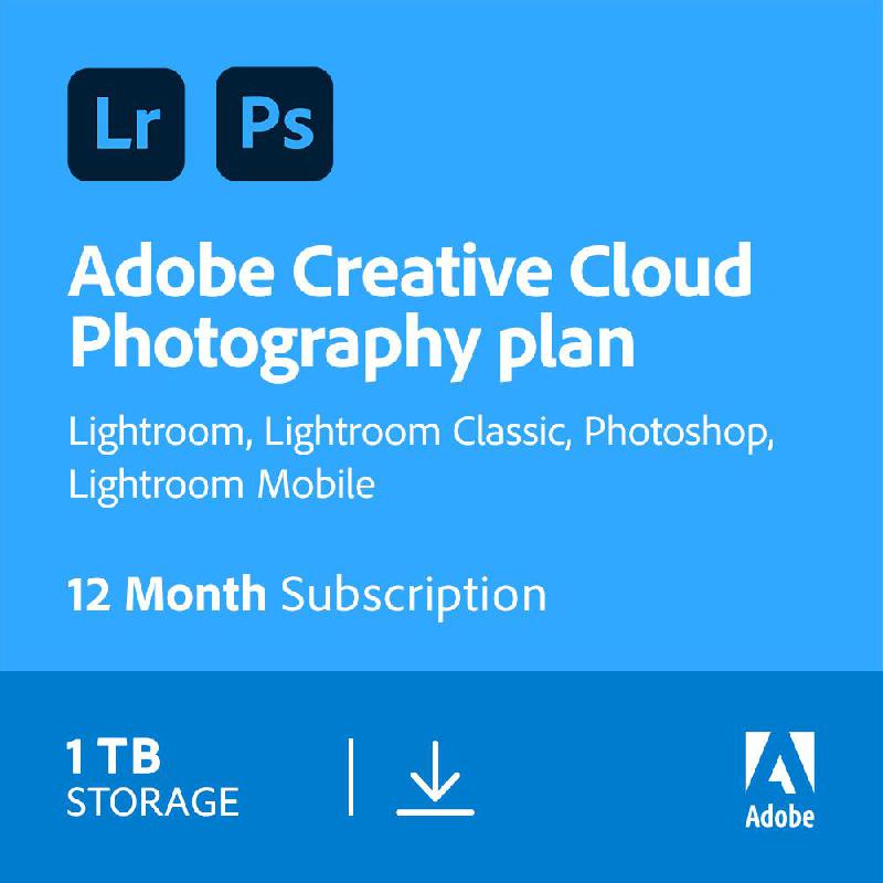 Adobe Creative Cloud Photography Plan (1 TB)…