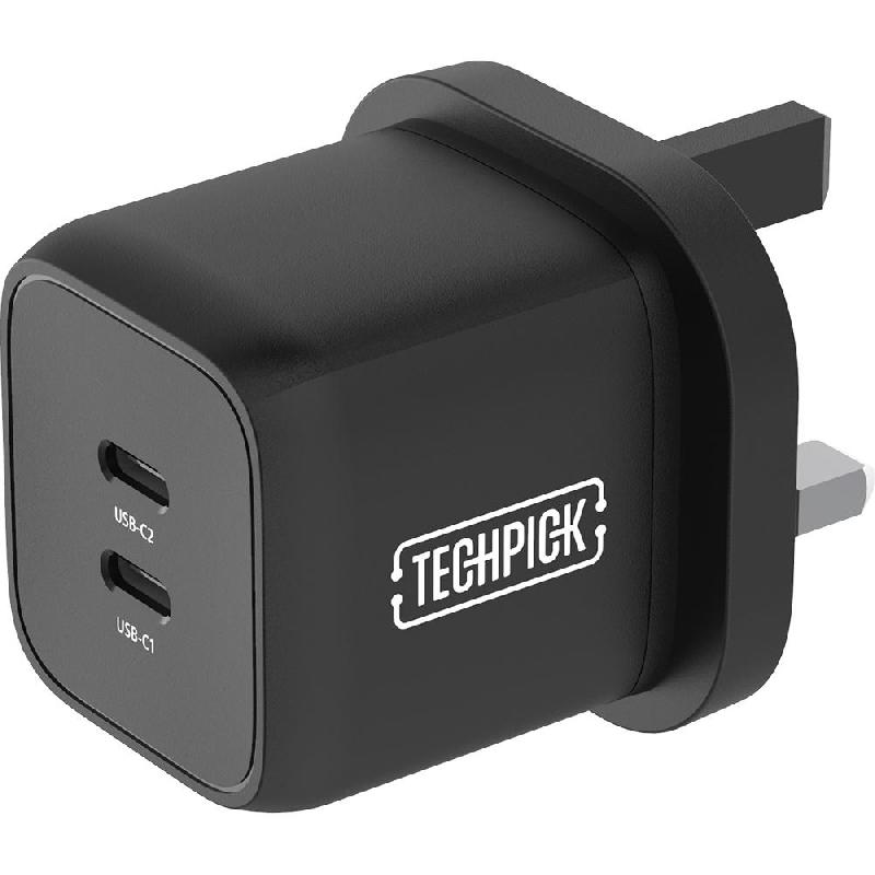 Techpick Dual Wall Charger PPS 45W, USB PD…