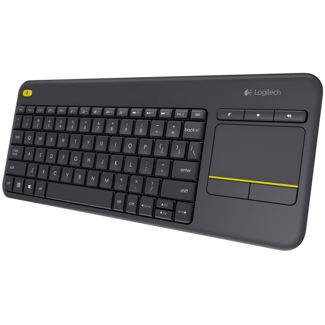 Compare Logitech K400 Plus Wireless Touch Keyboard, Wireless, for LaptopPC Desktop ComputerCPU, Black at KSA Price