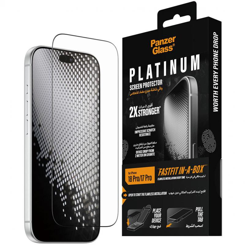 PanzerGlass Platinum Fastfit In-A-Box Smartphone Screen…