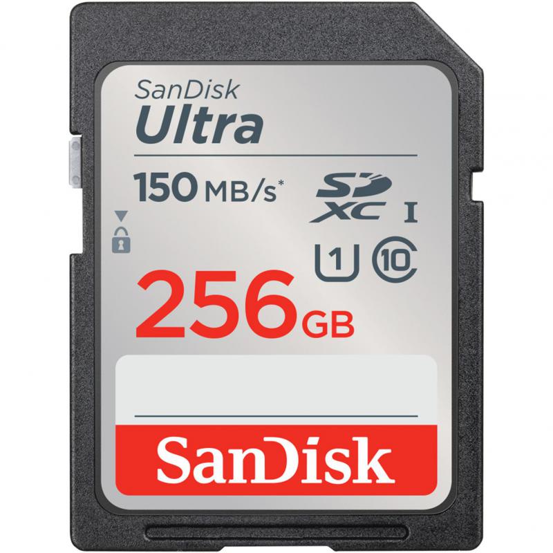SanDisk Ultra UHS I SDXC Card, 256 GB,…