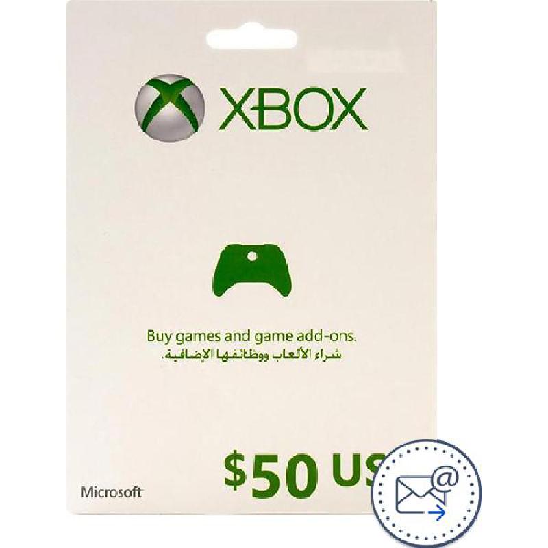 Compare Microsoft K4W03295 50 Xbox Live Payment and Recharge Card Delivery by eMail, Digital Code USA at KSA Price